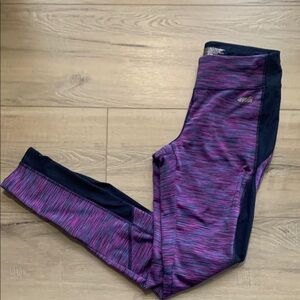 Avia Purple and Black Leggings Size S